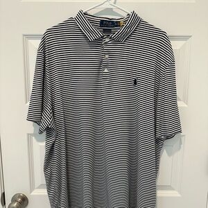 Polo by Ralph Lauren Navy and White Striped Polo Shirt